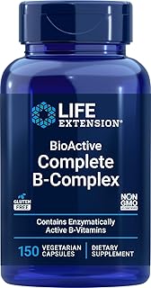 Life Extension BioActive Complete B-Complex, 150 Vegetarian Capsules