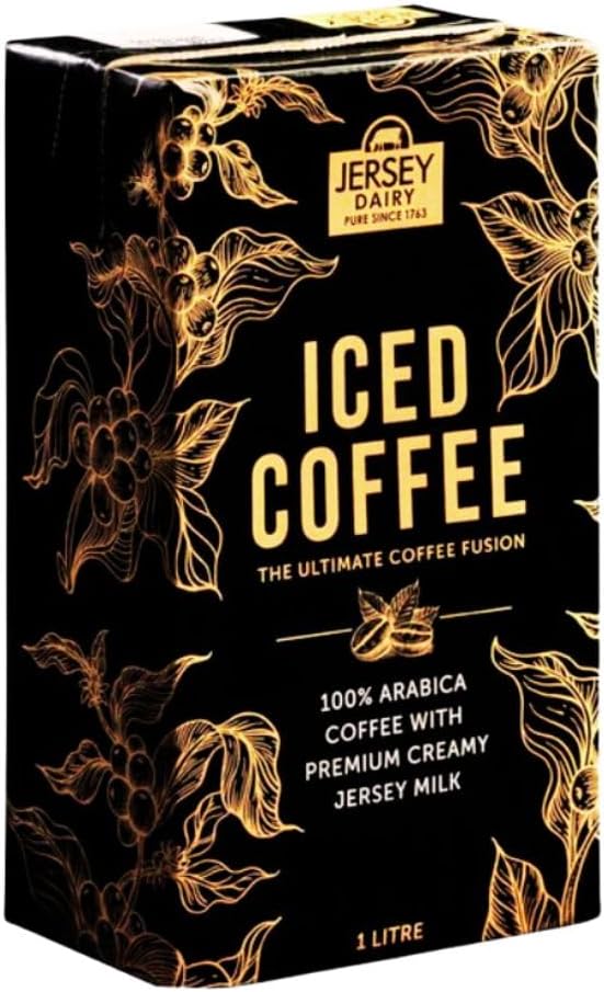 Ice COFFEE Mix - Jersey Dairy - Smooth & Creamy Ready-to-Drink Coffee - Use At Home or Commercially - 1L - 1 Litre | Made with 100% Arabica Coffee & Premium Jersey Milk