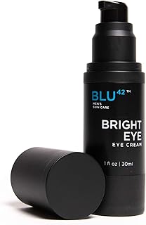 Bright Eye: Under Eye Cream for Men by Blu42 – Anti-Aging Natural and Organic Eye Balm To Reduce Wrinkles, Dark Circles, Crows Feet and Under Eye Bags (1 FL OZ, 30ml)