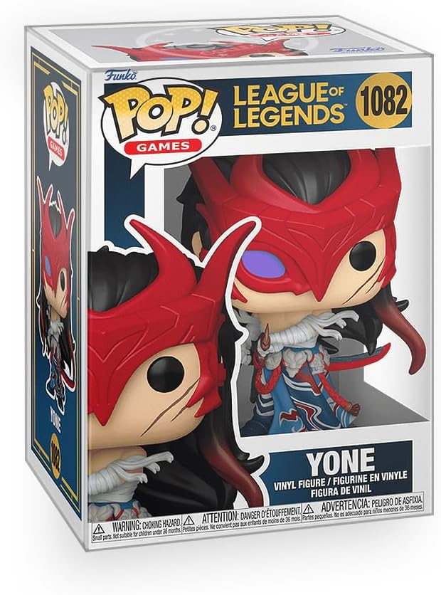 Pop League of Legends - Yone Vinyl Figure Included with Box Protector Compatible for Funko