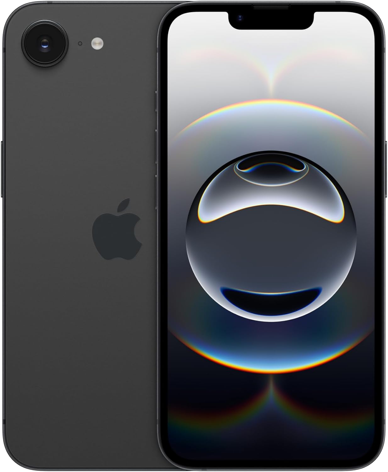 Apple iPhone 16e 128GB: Built for Apple Intelligence, A18 Chip, Supersized Battery Life, 48MP Fusion Camera, 6.1-inch Super Retina XDR Display; Black