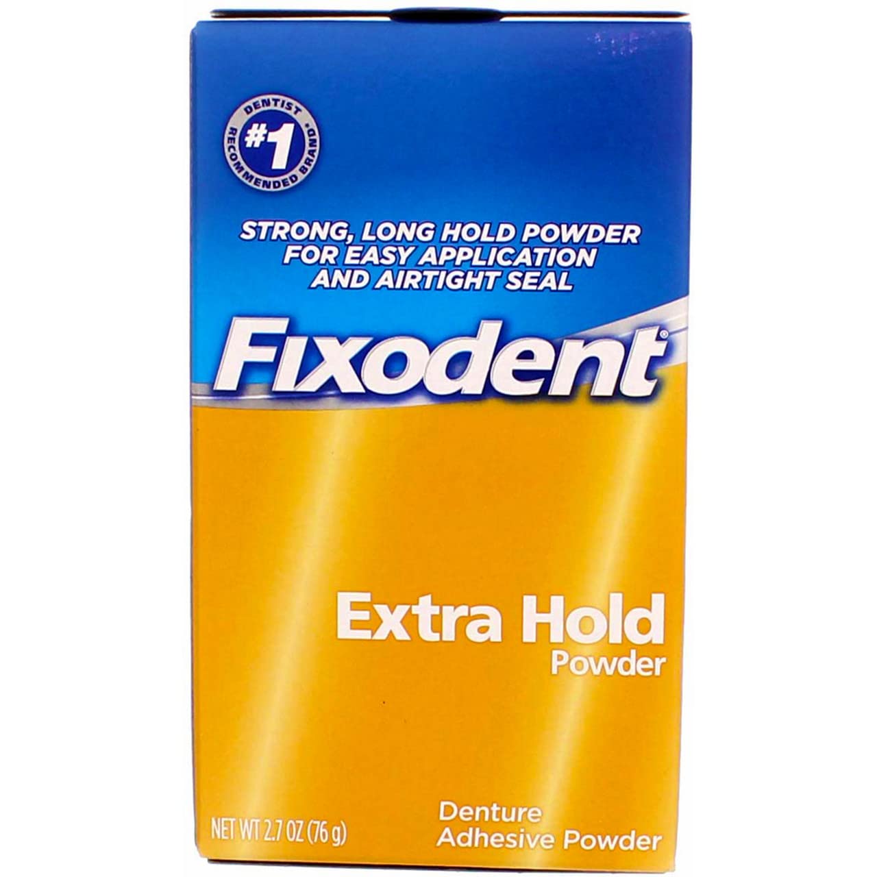 Fixodent Extra Hold, Denture Adhesive Powder--2.7 oz (76 g) by Fixodent