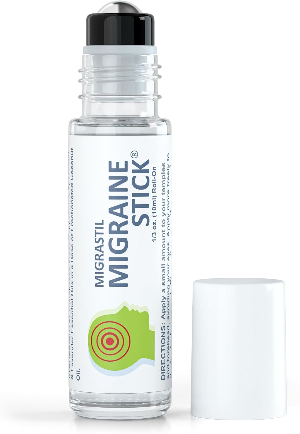 Migrastil Migraine Stick Roll On, Peppermint Oil, Essential Oil Roller USA