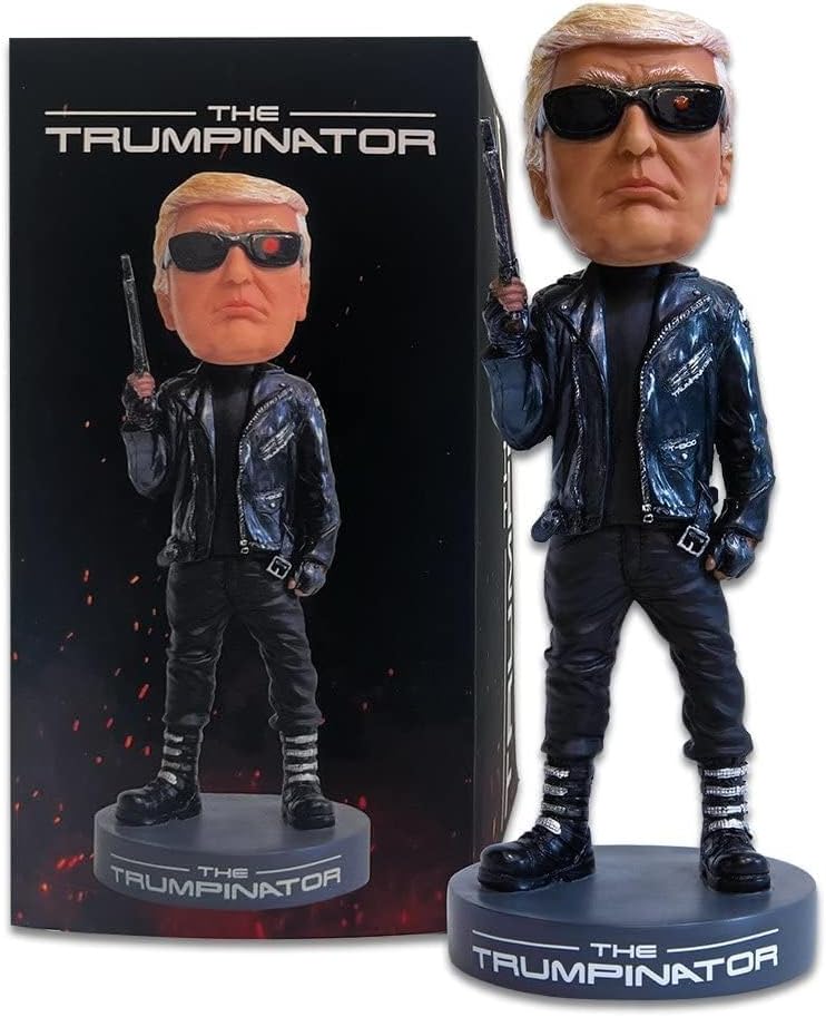 Proud Patriots | The Trumpinator Bobblehead The #1 Patriotic & President Gift 2026 Birthday for Conservatives or Gag Gift for Liberals