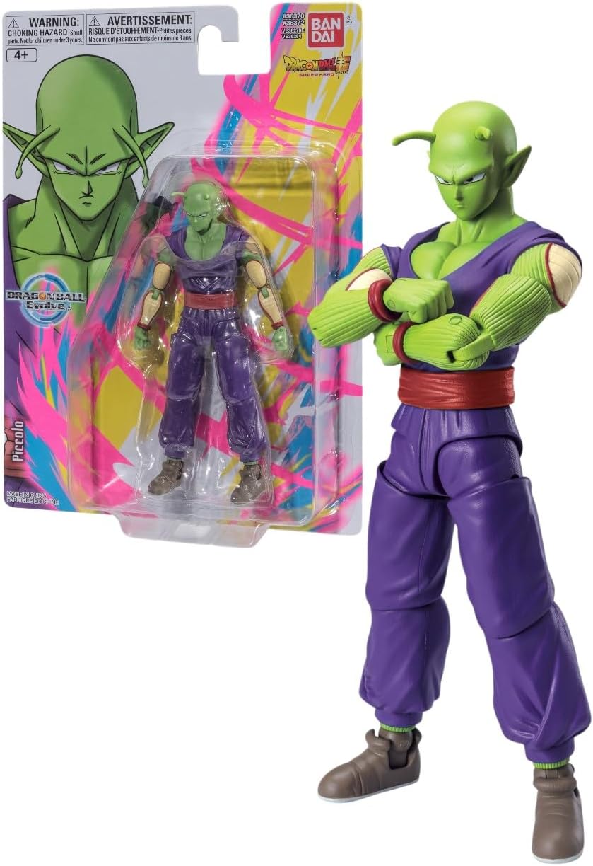 DRAGON BALL Evolve Piccolo Action Figure - 12.5cm Super Anime Toy - Bandai Collectible Action Figure - Anime Gifts for Fans