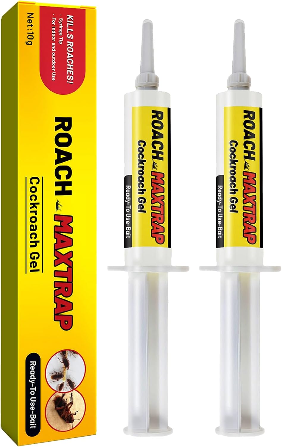 Cockroach Control,Ready to Use Cockroach Killer,Bait Smart Cockroach Trap,Roach Trap Master,Cockroach Killer Gel Bait,Powerful Cockroach Repellent Insect Roach Killer,Bait Cockroach Eliminator,2PC