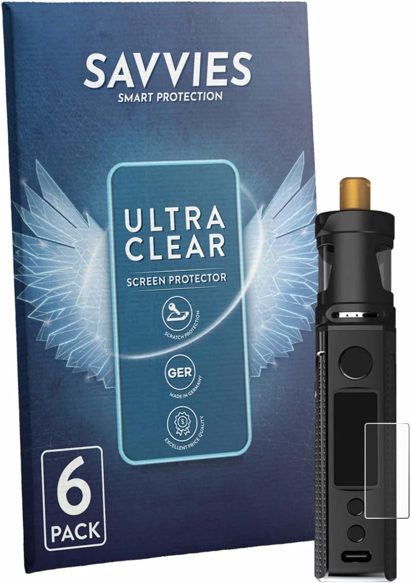 savvies 6 Pack Screen Protector Compatible with Innokin Limax Kit Protection Film Clear