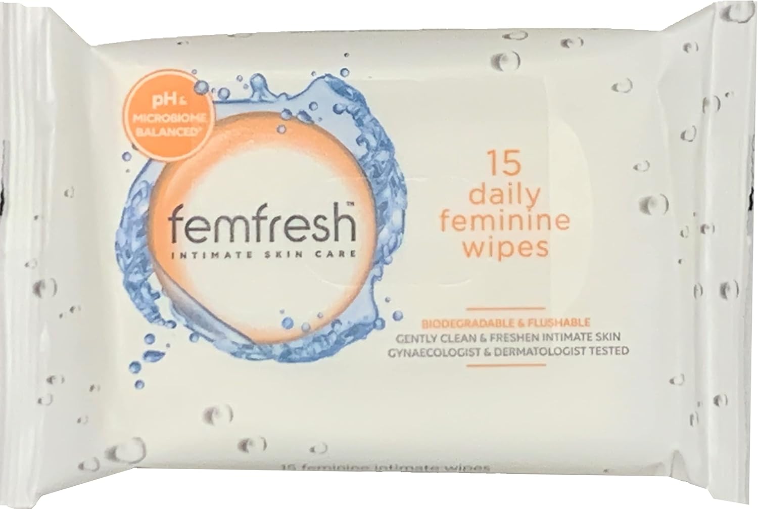 Femfresh 15 feminine wipes - Pack of 4