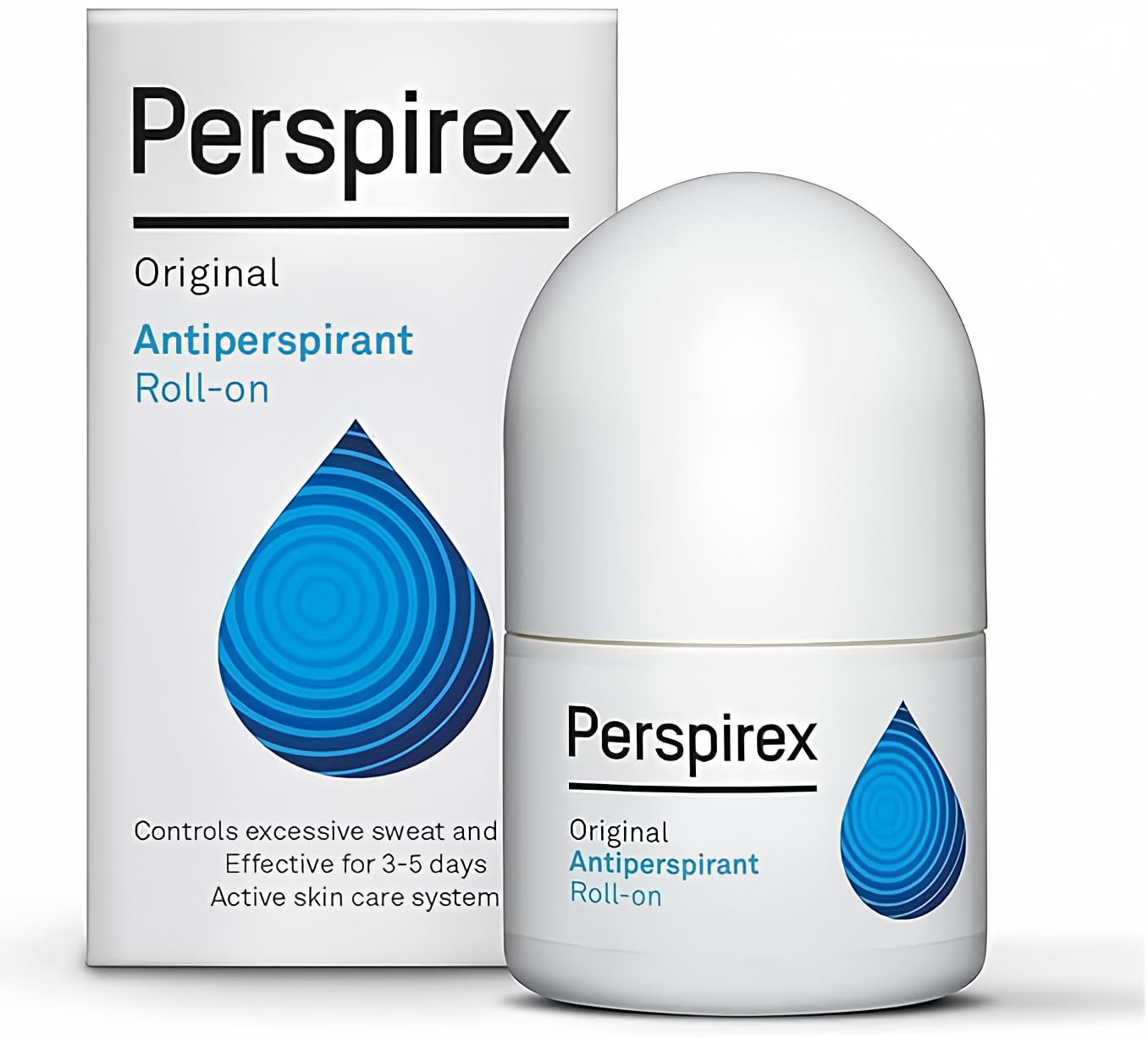 PERSPIREX Comfort Antiperspirant for Men & Women - Unscented Deodorant Men & Women with Excessive Sweating Can Rely On - Clinically Proven to Protect Against Sweat & Odor (Original), 0.85 Fl Oz