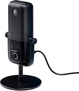 Elgato Wave:3 - Premium Studio Quality USB Condenser Microphone for Streaming, Podcast, Gaming and Home Office, Free Mixer Software, Sound Effect Plugins, Anti-Distortion, Plug ’n Play, for Mac, PC