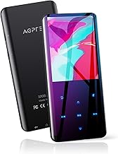 AGPTEK 32GB MP3 Player with Bluetooth 5.3, A19X 2.4" Curved Screen Portable Music Player with Speaker Lossless Sound with FM Radio, Voice Recorder, Supports up to 128GB, Black