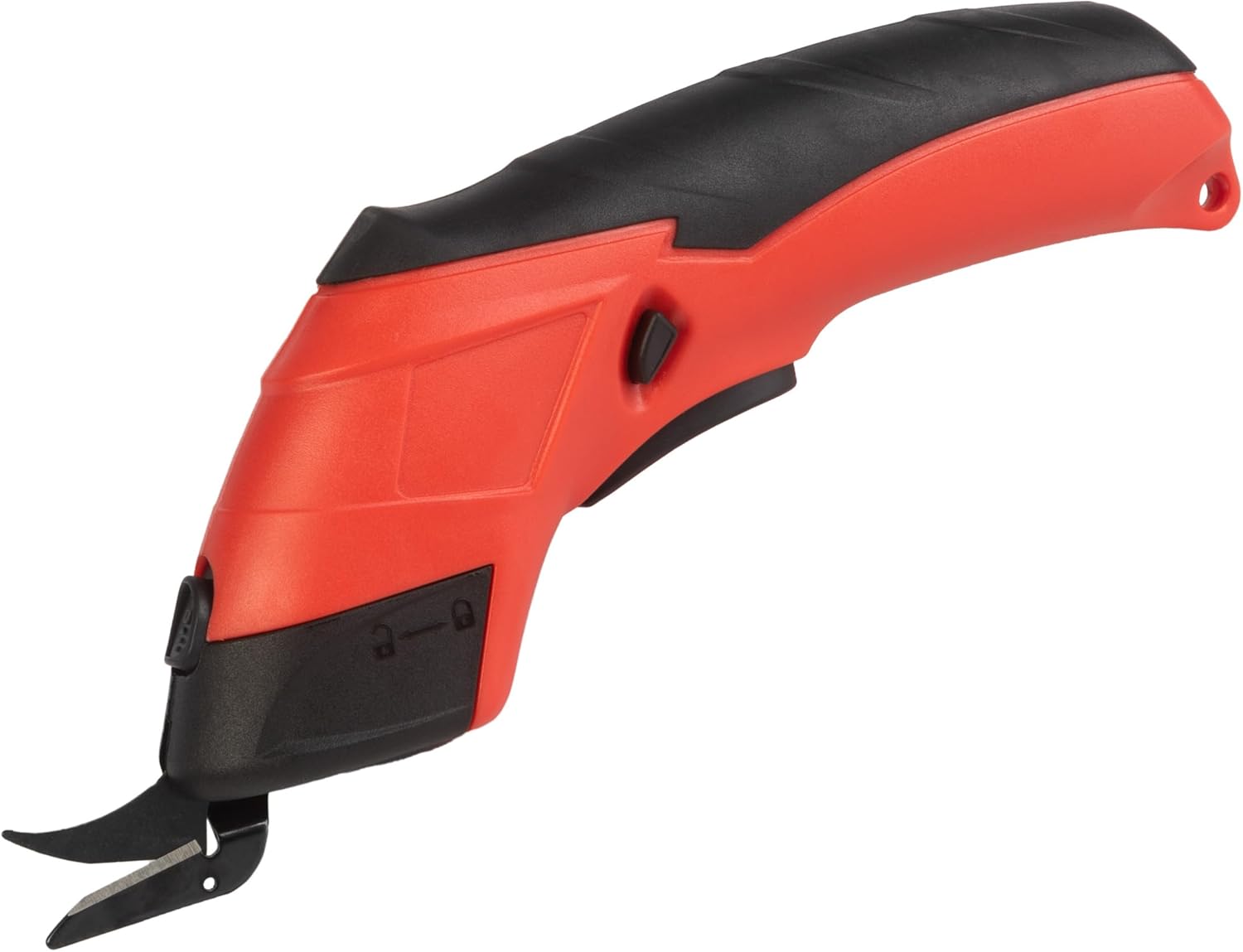 Cordless Electric Scissors - Multipurpose Fabric, Leather, Carpet or Cardboard Cutter with 2 Blades and 3.6V Rechargeable Battery by Stalwart (Red)