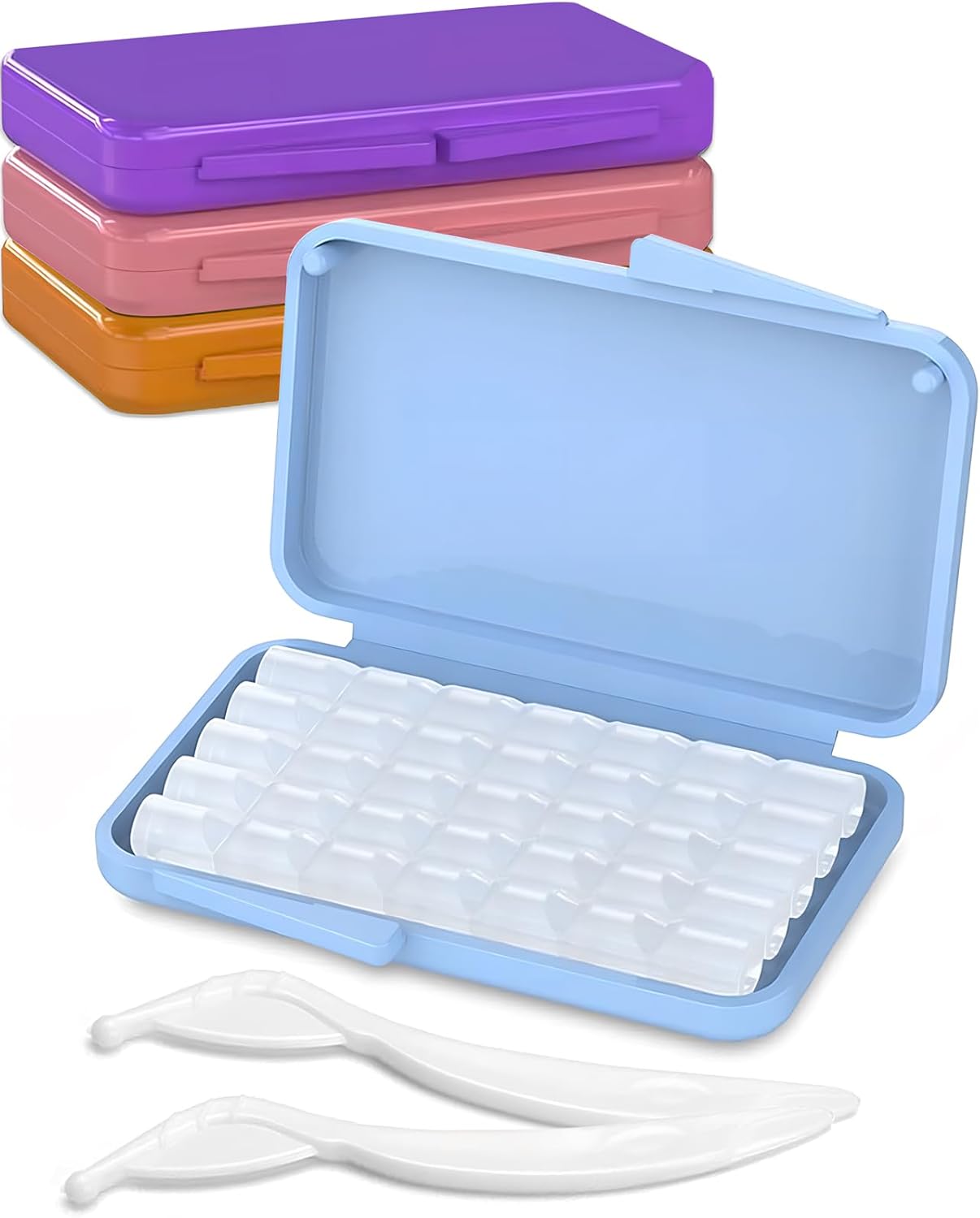 Dental Wax for Braces,Orthodontics Wax for Braces with 4 Box Fruit Braces Wax and 2 Applicator Tool（Mint Strawberries Oranges Grapes）