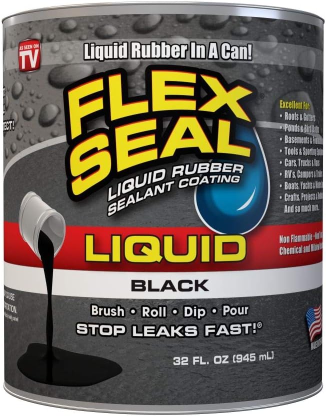 Flex Seal Liquid Swift Response LFSBLKR32, Black As Seen On TV, 32 OZ, 32 Fl Oz