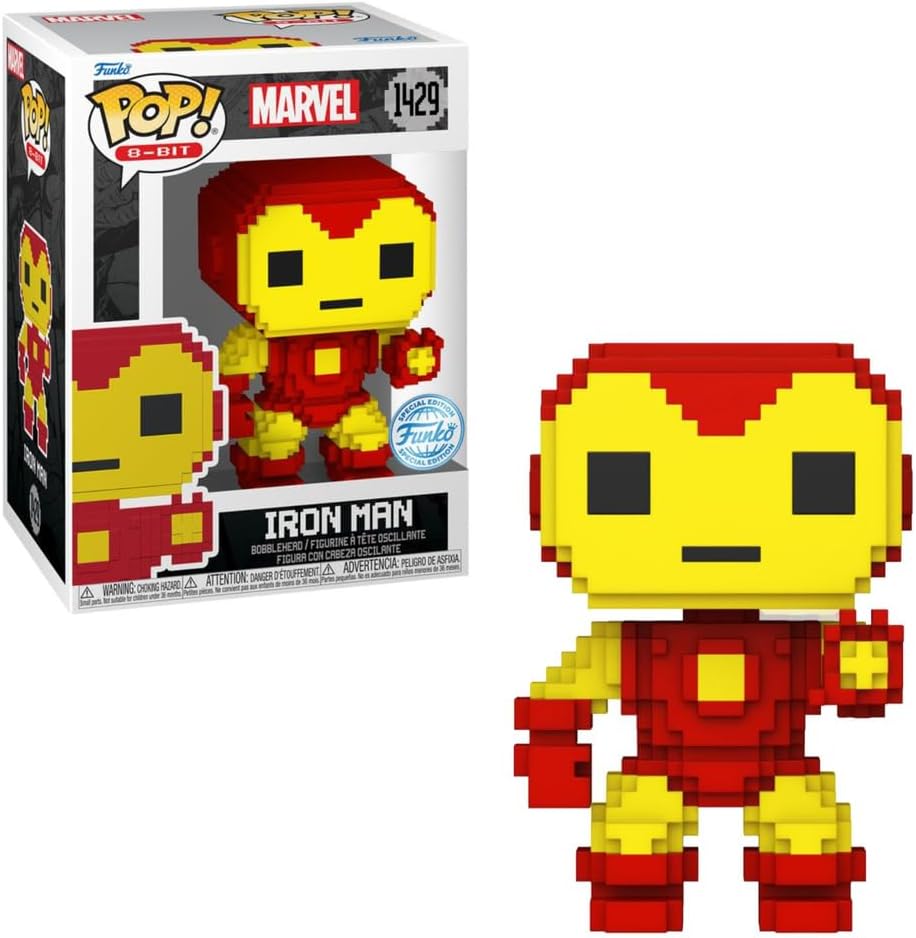 Funko Pop! Marvel: 8-Bit - Iron Man - Marvel Comics - Collectable Vinyl Figure - Gift Idea - Official Merchandise - Toys for Kids & Adults - Comic Books Fans - Model Figure for Collectors and Display