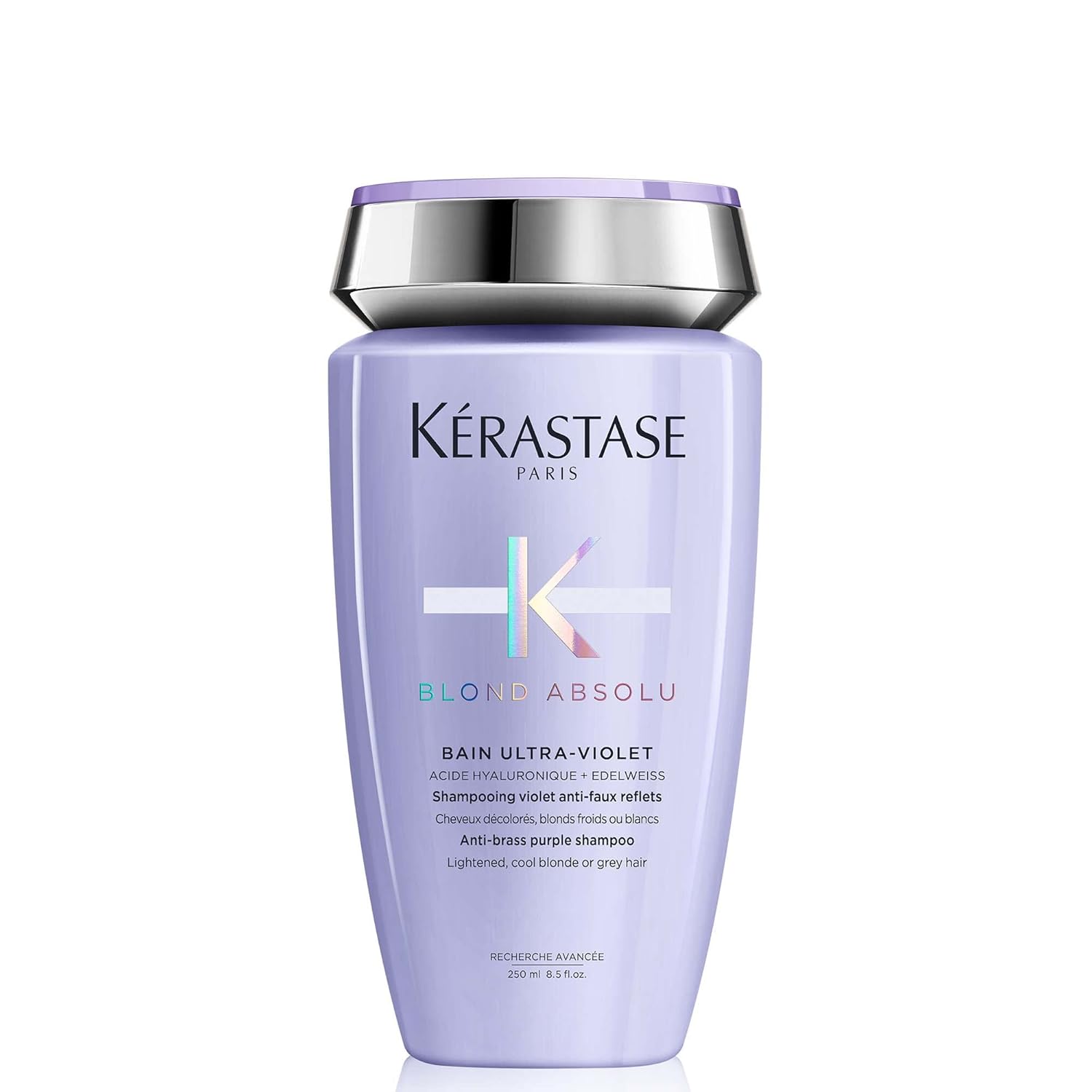 KERASTASE Blond Absolu Bain Ultra-Violet Shampoo - Neutralizes Brassy Undertones, With Blue and Violet Pigments, Restores Shine and Softness