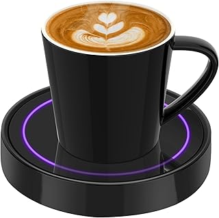 Coffee Mug Warmer Pressure-Activated, Auto On/Off Gravity-induction Mug Warmer for Office Desk Use, Candle Wax Cup Warmer Heating Plat Electric Mug Warmer for Office Desks and Family Living Room