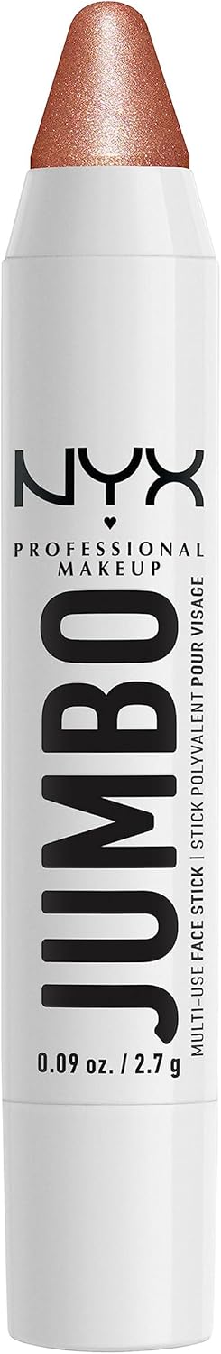 NYX Professional Makeup Multi-Use Highlighter Stick, Weightless Buildable Formula with Jojoba Oil, Twist-Up – No Need To Sharpen, Vegan and Cruelty-Free, 2.7 g, Shade: Coconut Cake