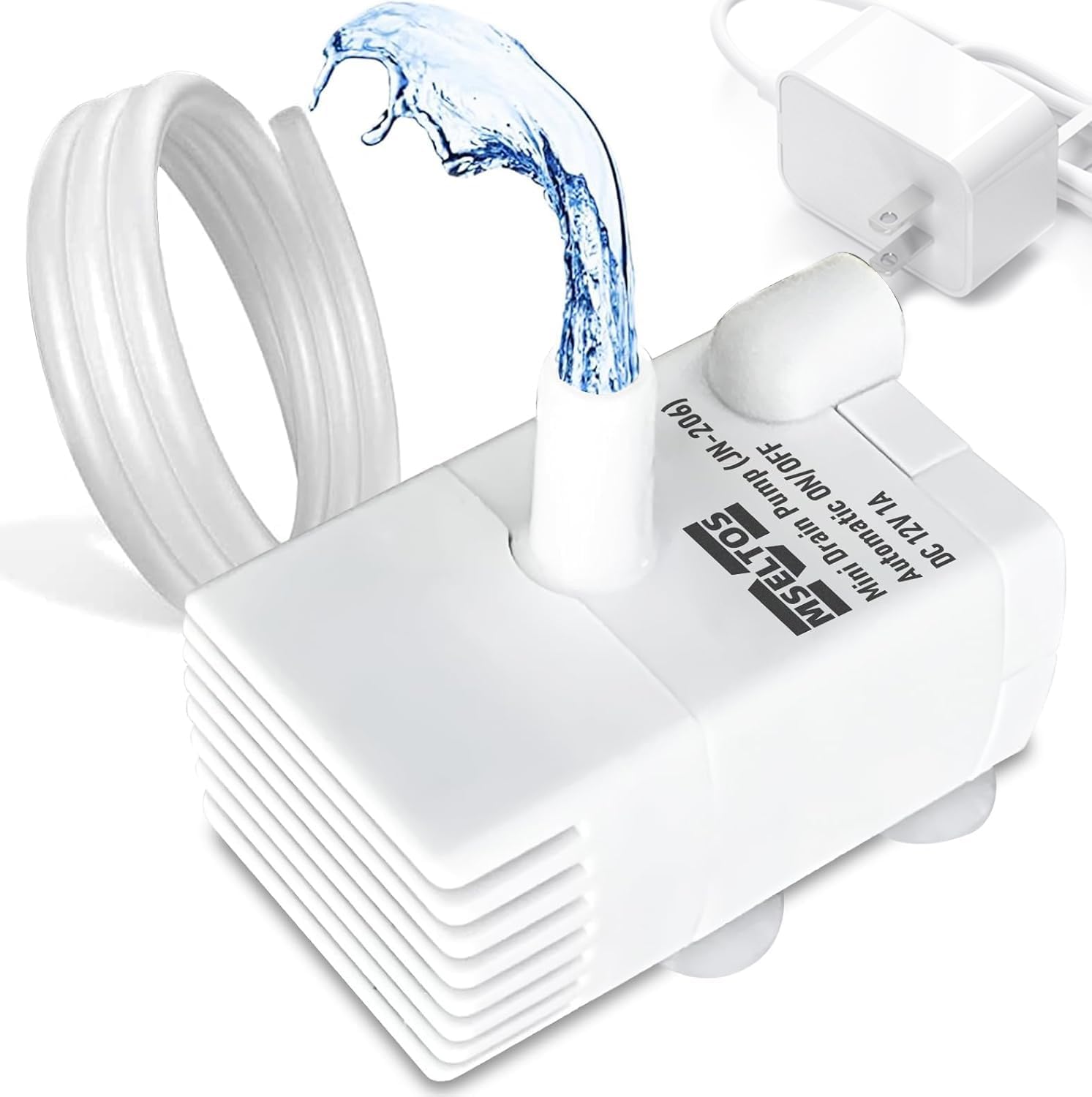 Automatic Small Sump Pump with Water Sensor, 5 FT Lift 55 GPH 115V/230V Mini Condensate Pump with Float Switch, Water Removal for Dehumidifier, Air Conditioner, Ice Maker, Basement, Auto On Off