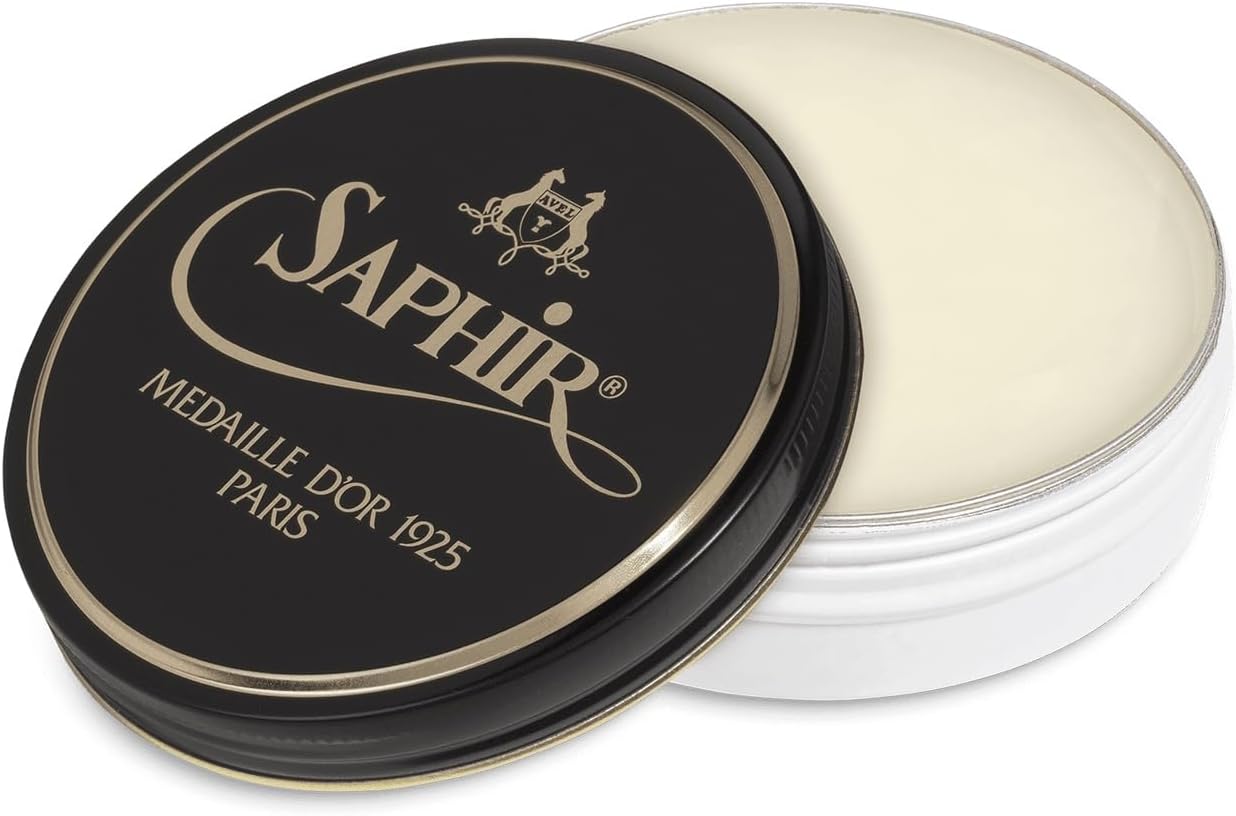 SAPHIR Medaille d’Or Pate De Luxe - Natural Wax Shoe Polish for Leather Shining