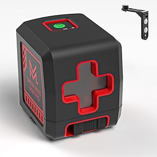 Laser Level, 100 feet Self Leveling Laser Level, Green Cross Line with Self leveling for Picture Hanging, 4 Brightness Adjustment,360° Magnetic Base and Battery Carrying Bag Included
