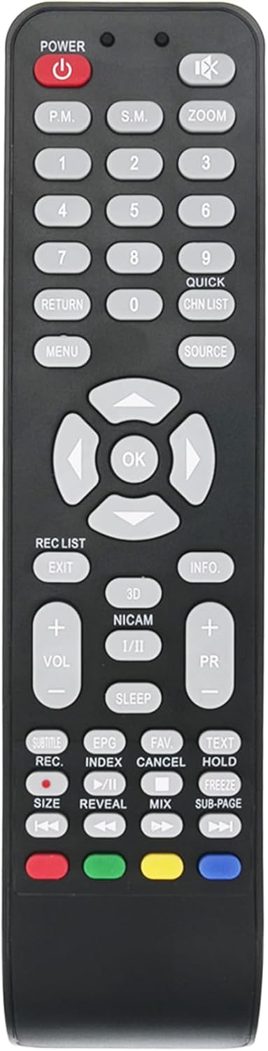 Replacement Remote Control Applicable for Skyworth TV 42E66A 24E66A 43E2B 43E2 50E58 32E36 32E57 32E2 32E390 24E58A 39E36 40E360 42E38 32E66A
