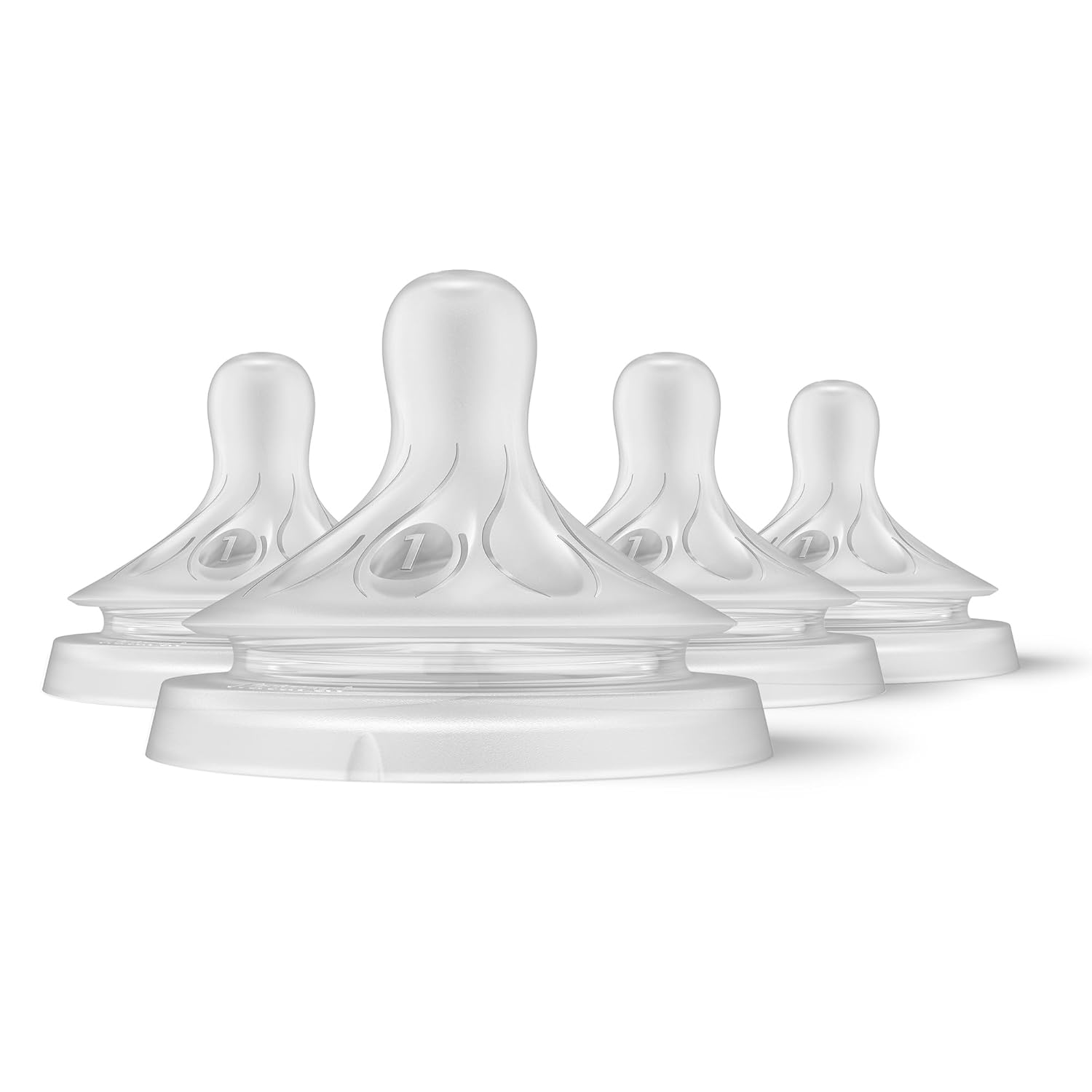 Philips Avent Natural Response Nipples, Extra Slow Flow (Flow 1), 4-Pack, SCY961/04