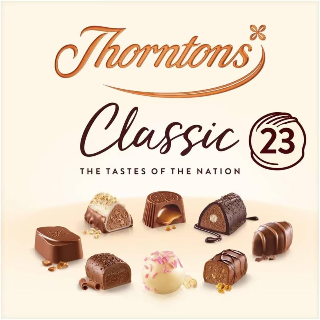 Thorntons Classic Chocolate Hamper, Christmas Gifts, Chocolate Gifts for Women, Men, Milk, White, Dark Chocolate Selection Box, 262g