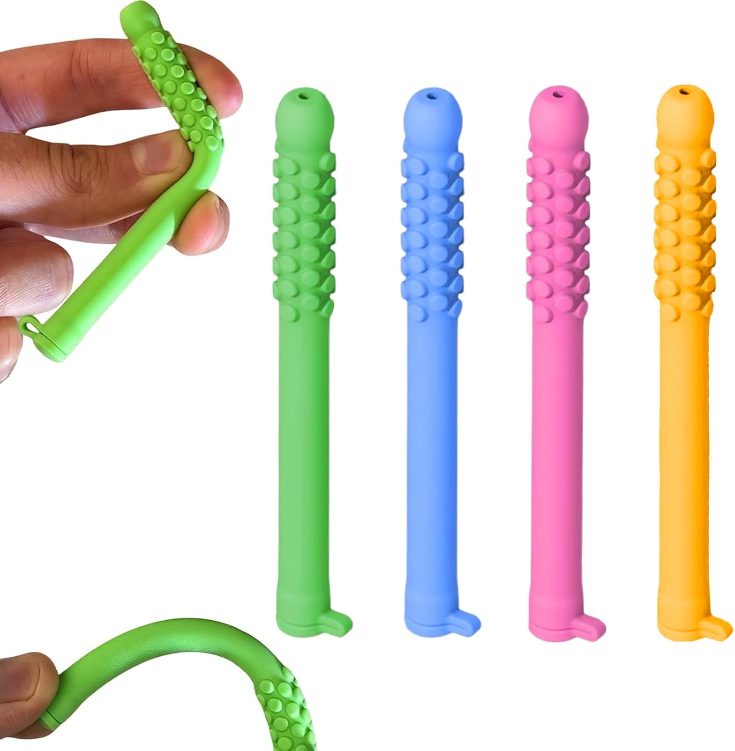 4 Pcs Chewable Essential Oil Breath Stick for Quit Smoking & Vaping - Stop Smoking Aid That Works, Oral Fixation Relief, Non-Nicotine Vapor Alternative, Portable Diffuser Oil Chewable Breather