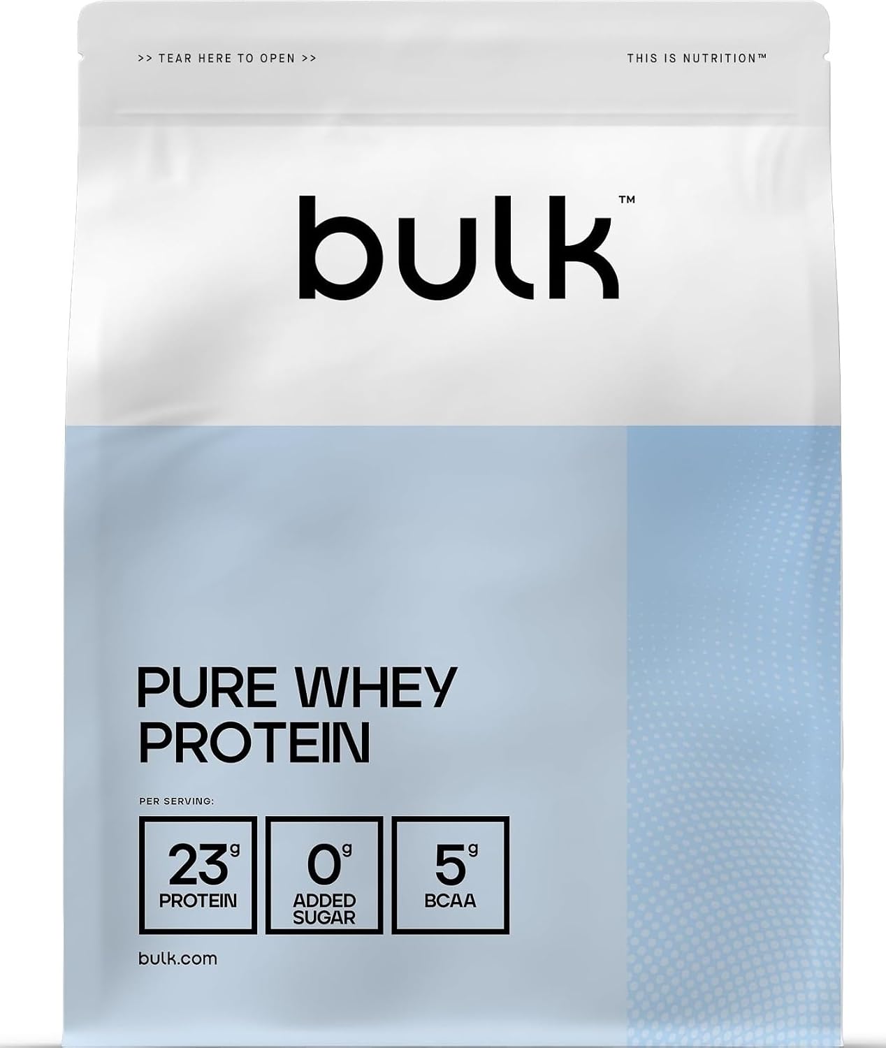 Bulk Pure Whey Protein Powder, Vanilla, 500g