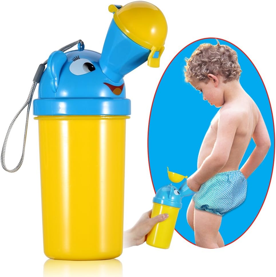 ONEDONE Portable Baby Child Potty Urinal Emergency Toilet for Camping Car Travel and Kid Potty Pee Training (boy)