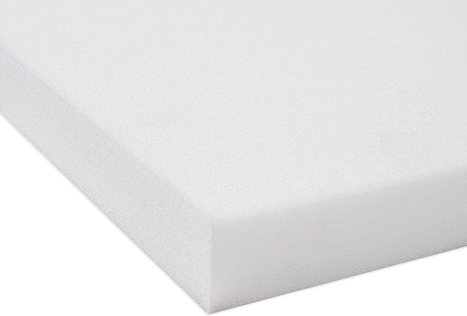 4everPrime WHITE Upholstery Foam Sheet | FIRM Premium Quality High-Density | Cut to any Size | for Sofa Cushions Seat Pads Stool Chair (12x12 inch, 1 inch thick - White FIRM)