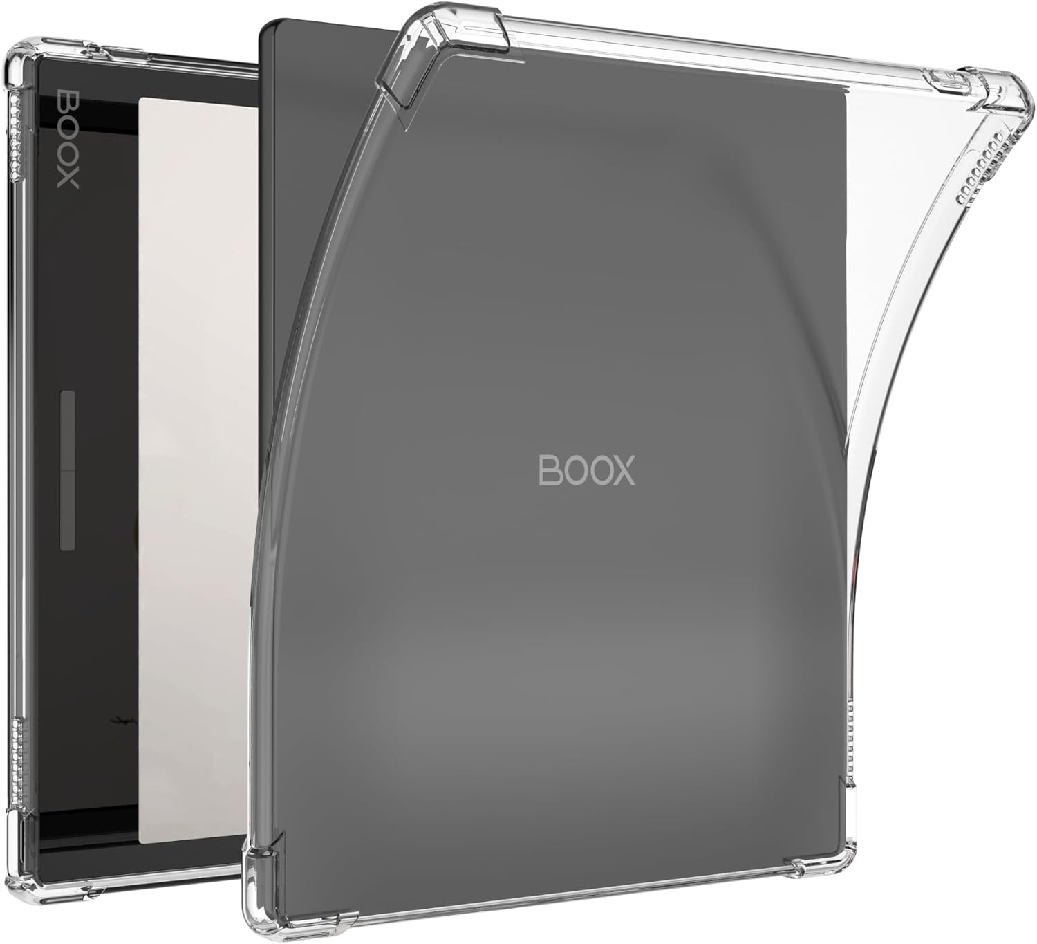 BOZHUORUI Clear Case for 7" Onyx Boox Go 7/Go 7 Color Series (1/2th Gen,2024/2025 Released) & Boox Page e-Reader - Ultra-Thin Lightweight Transparent Flexible Soft Back Cover (Clear)