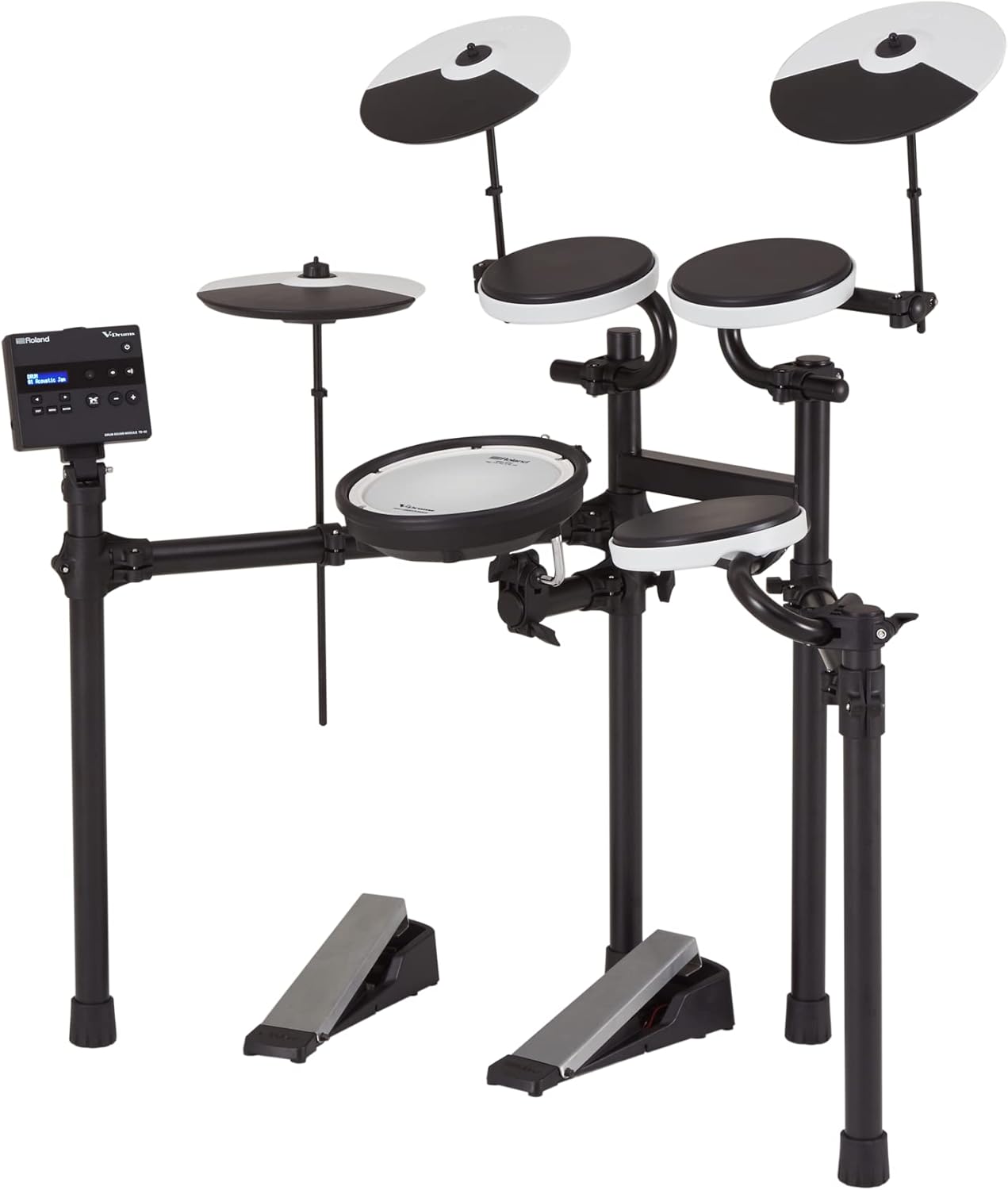 Roland TD-02KV V-Drums | Electronic Drum Kit with Expressive Playability, Noise-Reducing Features, Mesh-Head Snare, Wide Acoustic-Style Playing Layout & Optional Bluetooth Expansion | Onboard Coach