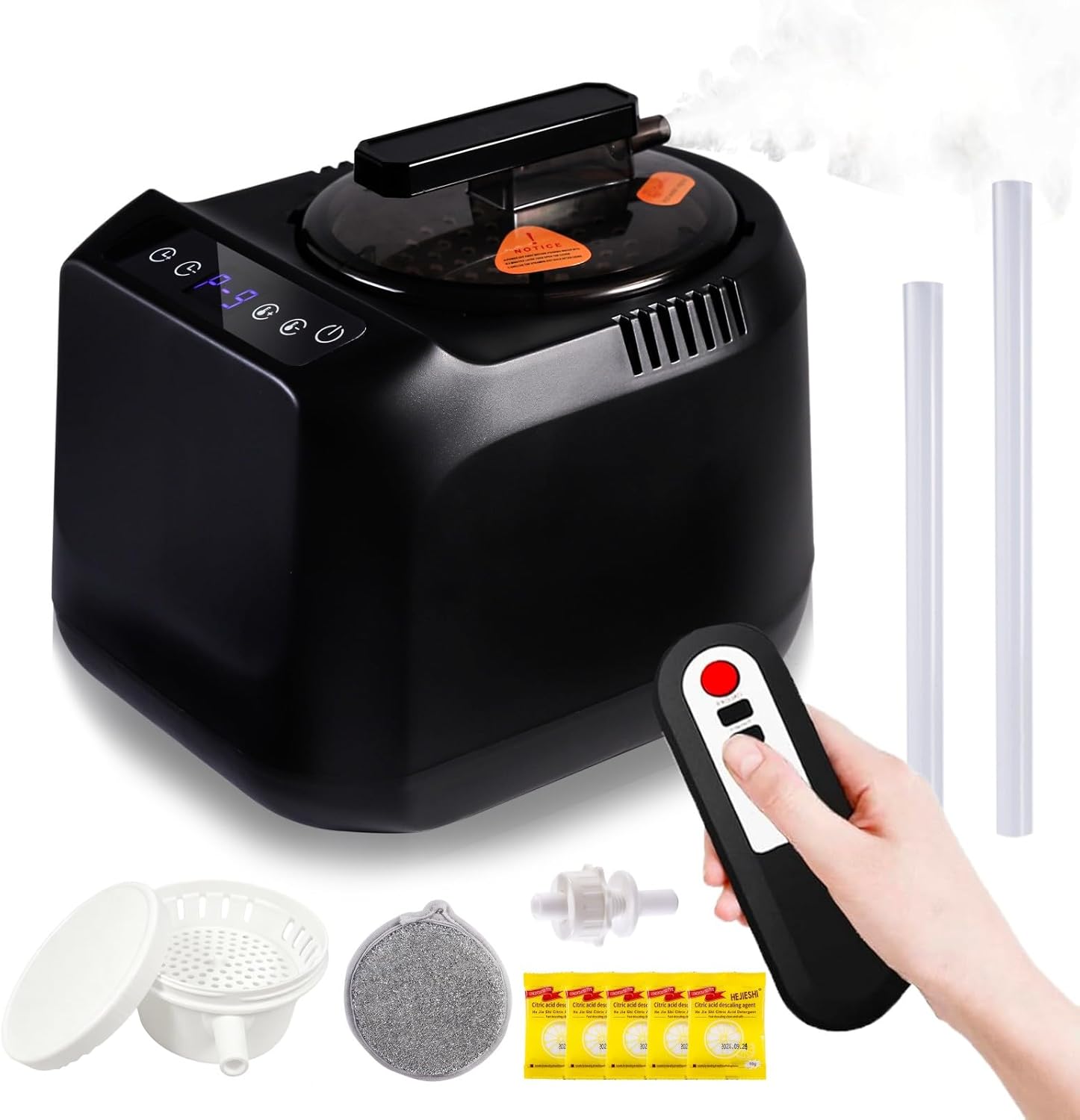 Portable Home Sauna Steam Machine with Remote Control - 1600w 4l Upgrated Fast-Heating System, 9-Level Adjustable Steam & 120-Min Timer, for Home Spa Sauna Accessories