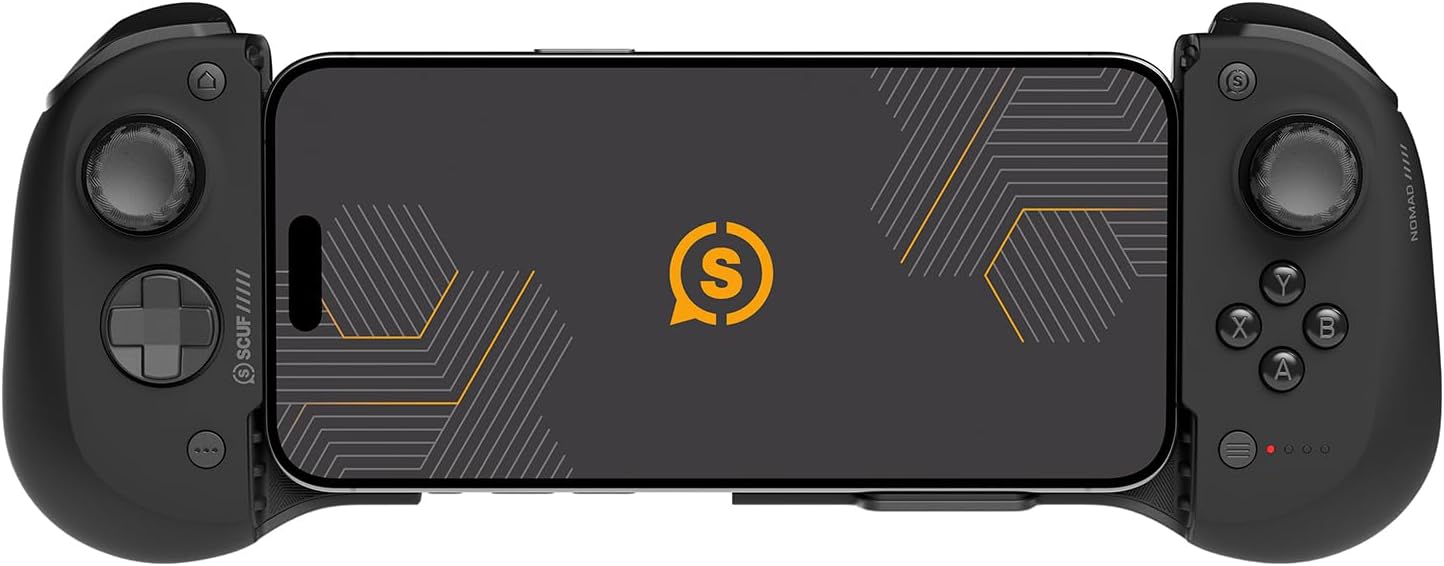 SCUF NOMAD Wireless iPhone Mobile Gaming Controller – Customisable Paddles – Anti-Drift Thumbsticks – Bluetooth 5.0 Connectivity – PS Remote, Xbox Game Pass, Apple Arcade, Steam Link – Black