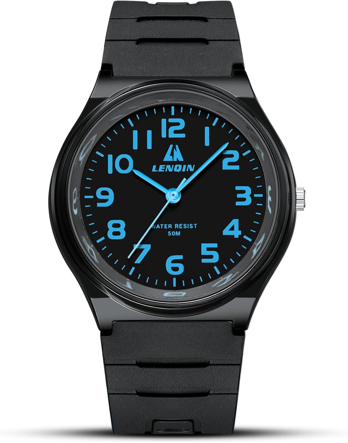 LN LENQIN Mens Watches Analog Quartz Watches Men 30M Waterproof Fashion Casual Man Designer Watches for Men Silicone Band Unisex Watch