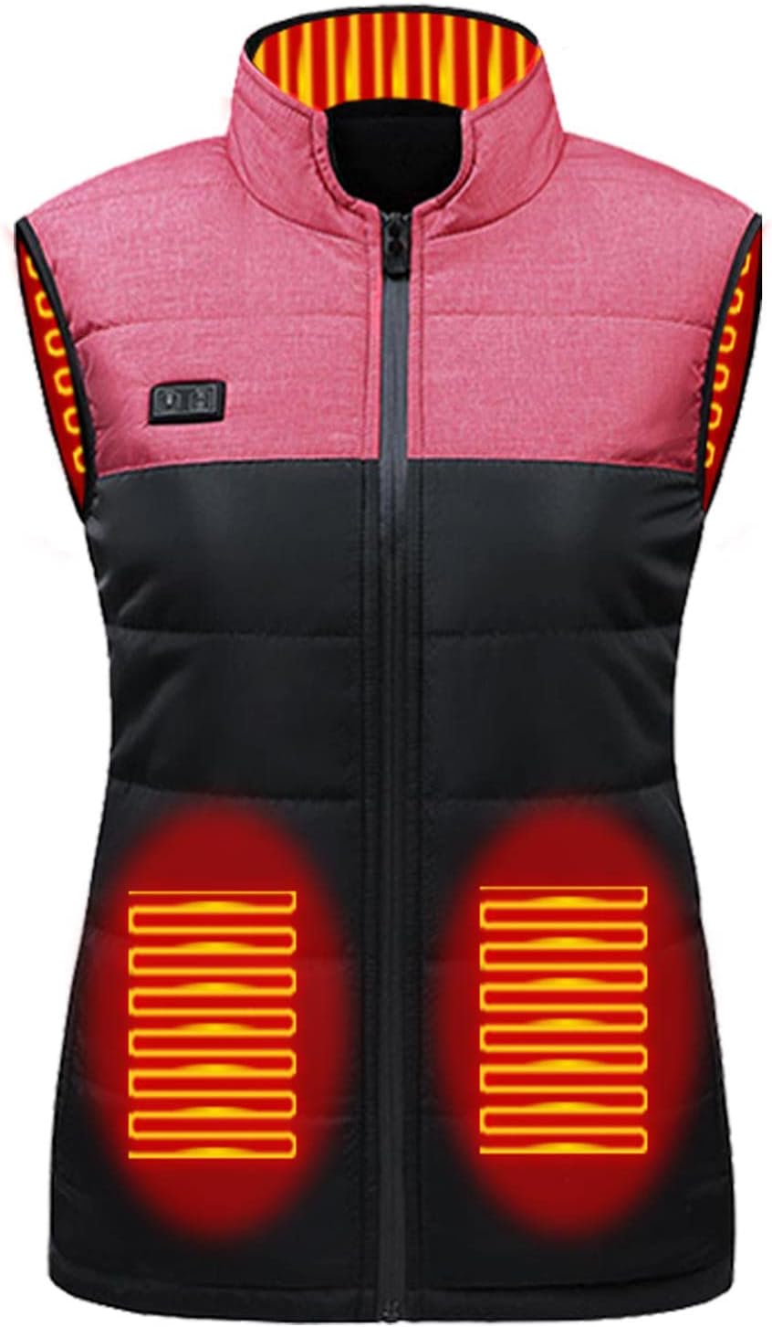 Feelcrag Heated Vests For Men Uk,Heated Mens Gilet Electric Usb Rechargeable Multi Heating Zones Heated Jacket Power Bank Heating Coat Thermal Body Warmers For Men Heated Clothes