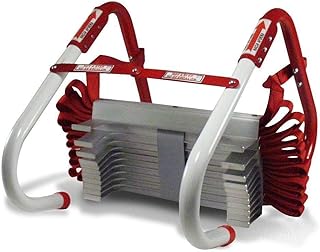Kidde Fire Escape Ladder, 2-Story Rope Ladder, Extends to 13-Feet, Anti-Slip Rungs
