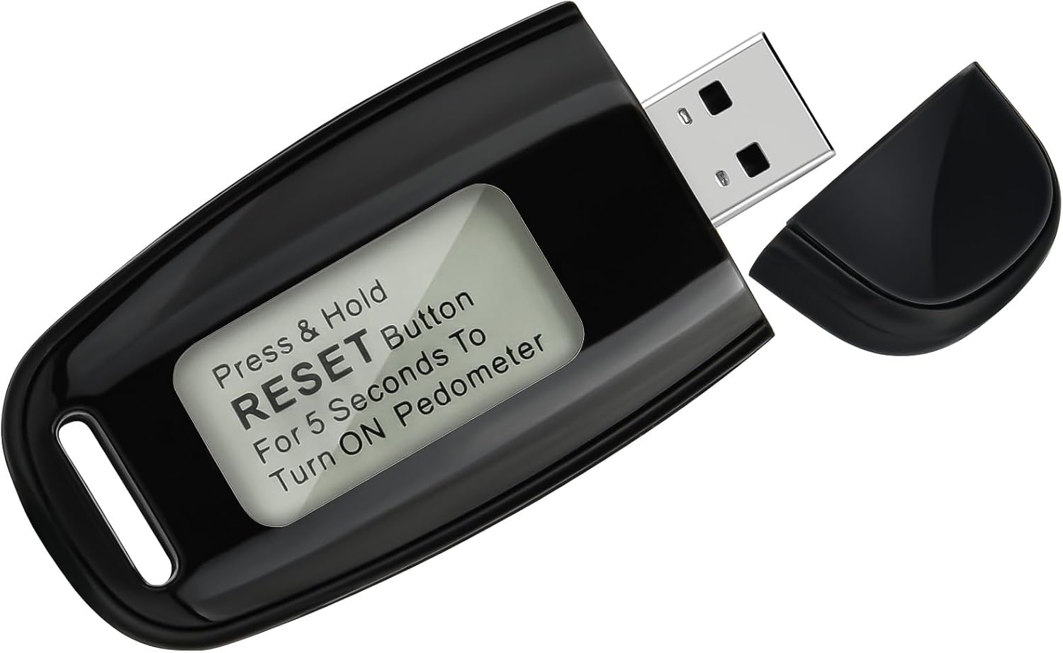 flintronic 3D Walking Pedometer - Portable USB Rechargeable Sports Tracker With Lanyard, Real-Time Step Tracking for Older Kids, Fitness Men, Women, Elders