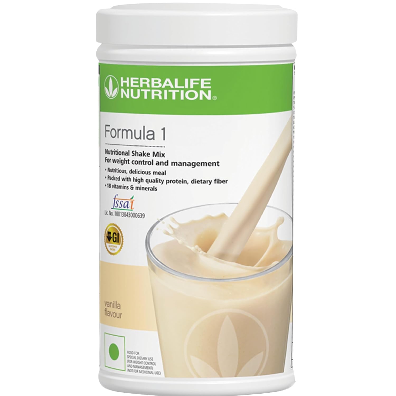 Herbalife Formula 1 Nutritional Shake Mix, Weight Management Meal Replacement, 500g (500 Gram, Vanilla)