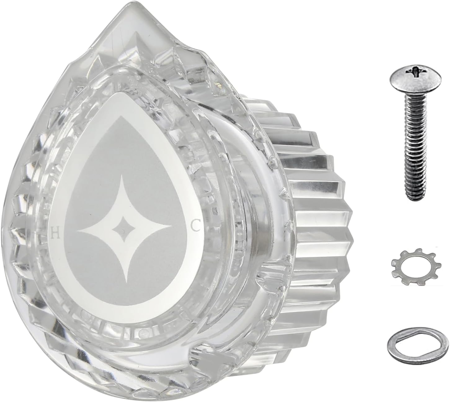 100710 Knob Handle Kit Compatible with Moen Model 100710 and 96782 96791 96797 98039 for Moen One-Single Handle Tub/Shower Posi-Temp Moentrol Valve or Chateau Bathroom Faucet Replacement