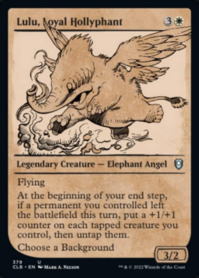 Magic: the Gathering - Lulu, Loyal Hollyphant (379) - Showcase - Foil - Battle for Baldur's Gate