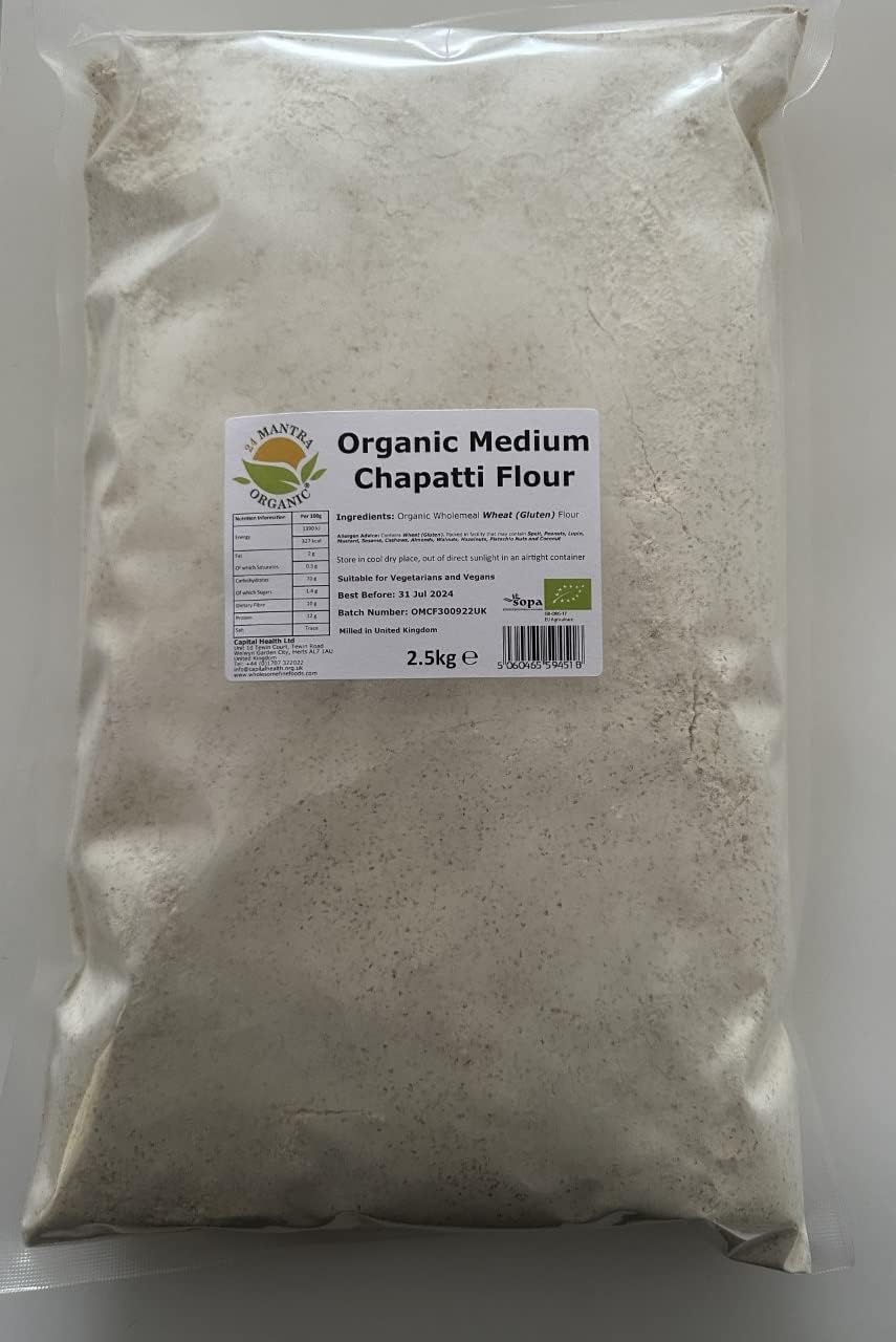 24 Mantra Organic Medium Chapatti Flour 2.5kg