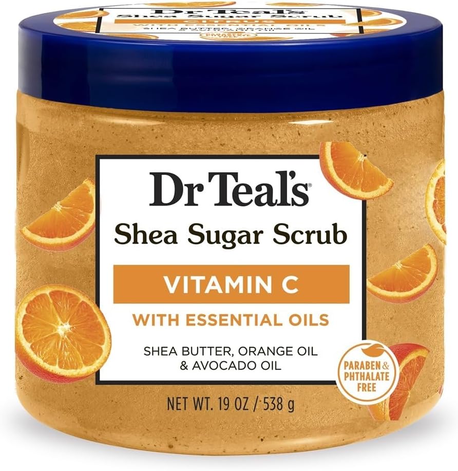 Dr Teal’s Vitamin C Shea Sugar Scrub with Essential Oils 538g
