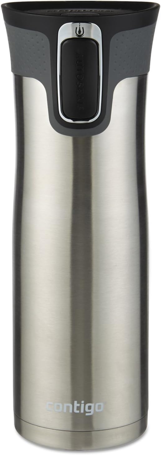 Contigo West Loop 2.0 Stainless Steel Travel Mug with AUTOSEAL Lid, 20oz., Stainless Steel