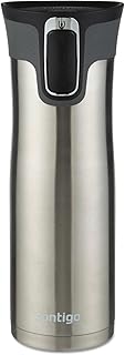 Contigo West Loop 2.0 Stainless Steel Travel Mug with AUTOSEAL Lid, 20oz., Stainless Steel