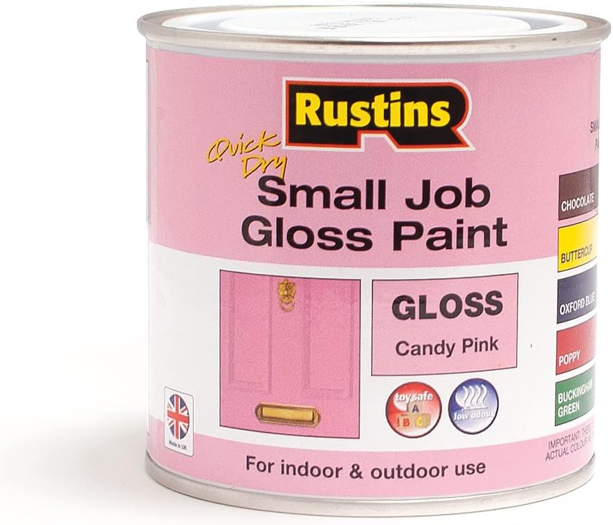 Rustins Small Job Candy Pink Gloss Paint 250ml