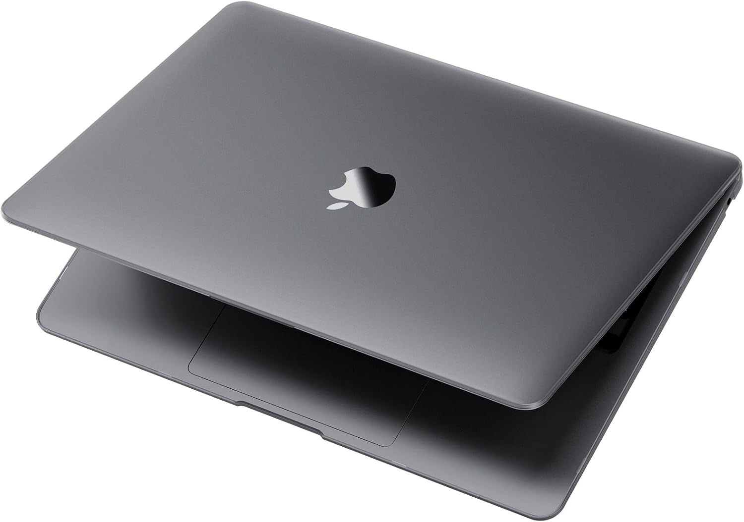 Compatible for MacBook Air 13 inch Case 2020 2019 2018, A2337 M1 A2179 A1932, Same as Bare Device, Sturdy Plastic Protective Hard Shell Cover for MacBook Air 13.3 inch Case - Space Gray Clear