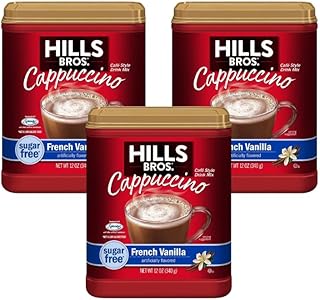 Hills Bros Cappuccino French Vanilla, 12 Ounce (Pack of 3)